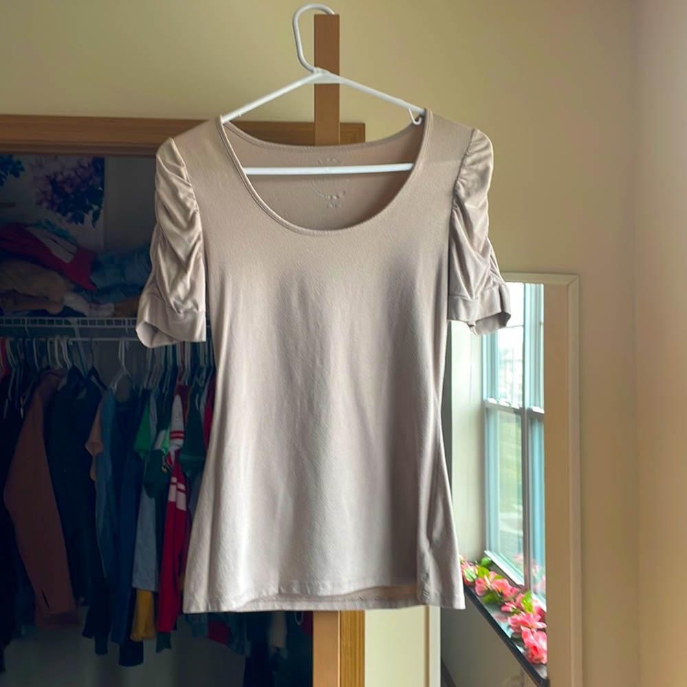 Brand: INC, Size: Medium, tight fit. Color: Taupe